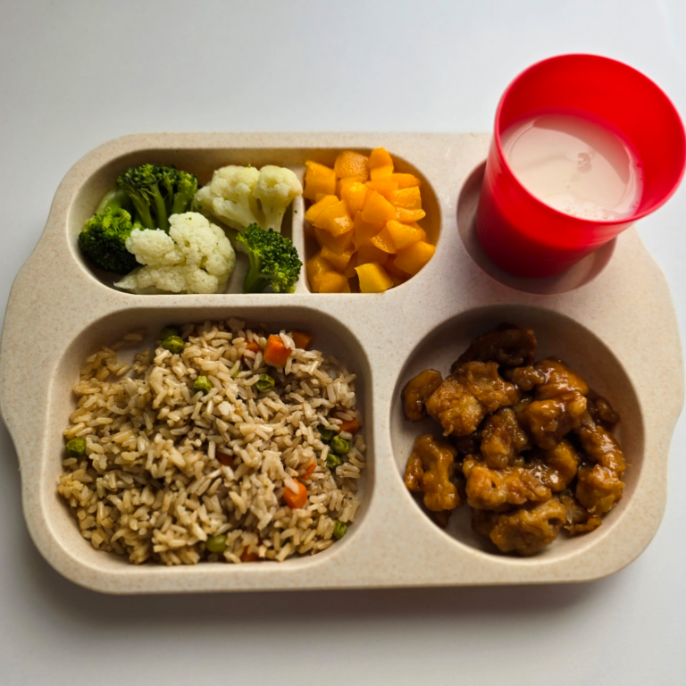 Sweet and sour chicken tray at Cologne/STARS ELA Academy