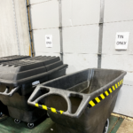 bin for collecting metal recycling