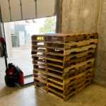 stack of wooden pallets